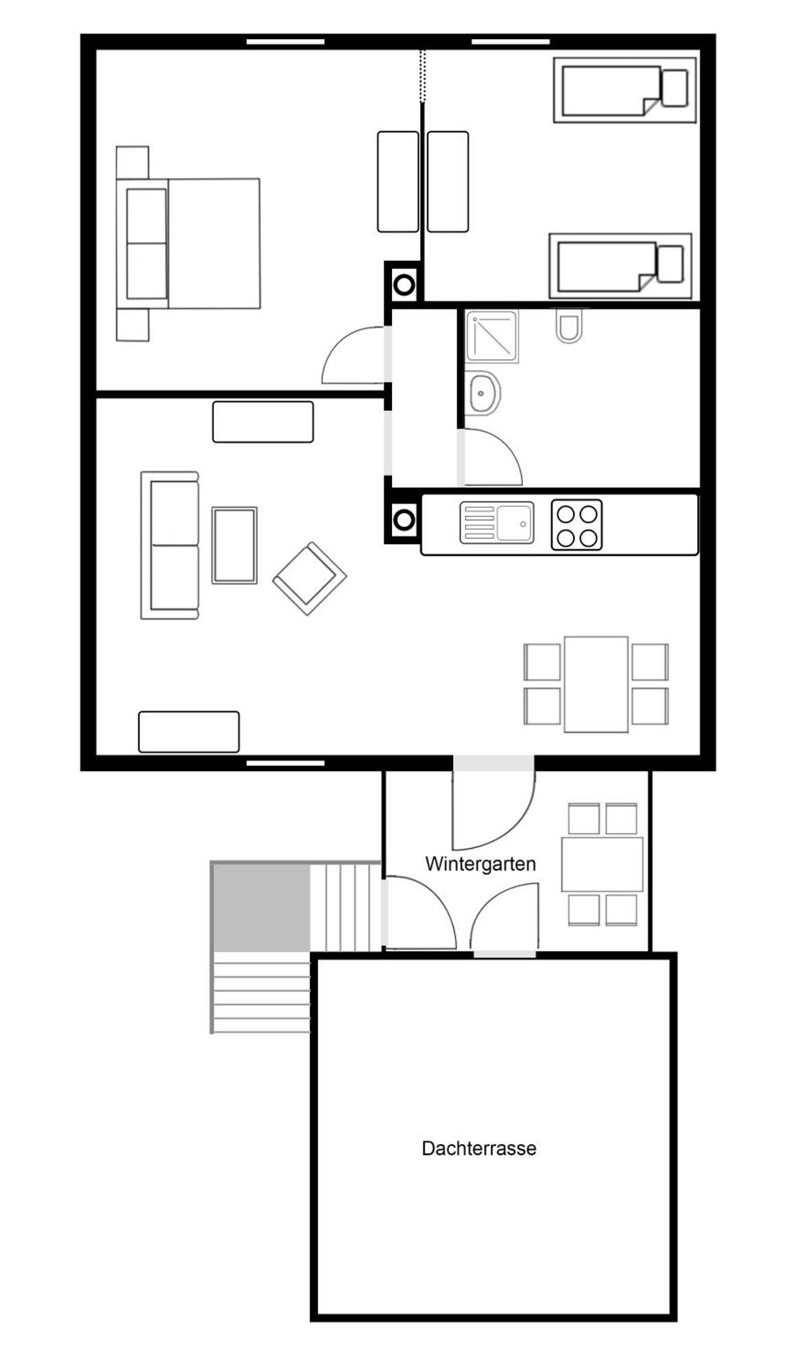 Wohnung Mit Wintergarten Витмунд Экстерьер фото